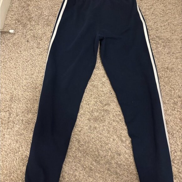 Adidas Blue Sweatpants with Signature Stripes - Picture 3 of 4